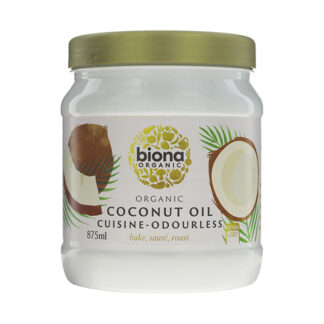 Biona Mild Odourless Coconut Oil Cuisine Organic 875ml