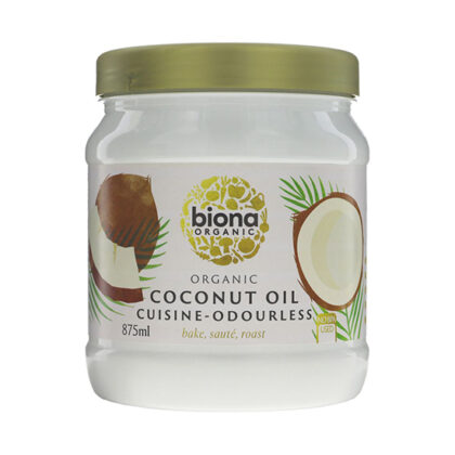 Biona Mild Odourless Coconut Oil Cuisine Organic 875ml