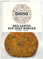 Biona Red Lentil Sun Seed Burgers Organic