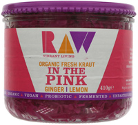 Raw Health In The Pink Ginger Lemon Fresh Kraut Organic 410g