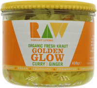 Raw Health Golden Glow Curry Ginger Kraut Organic