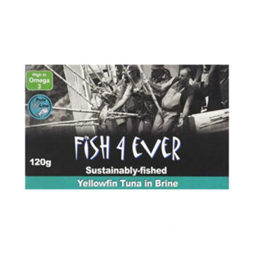 Fish 4 Ever Yellowfin Tuna in Brine 120g