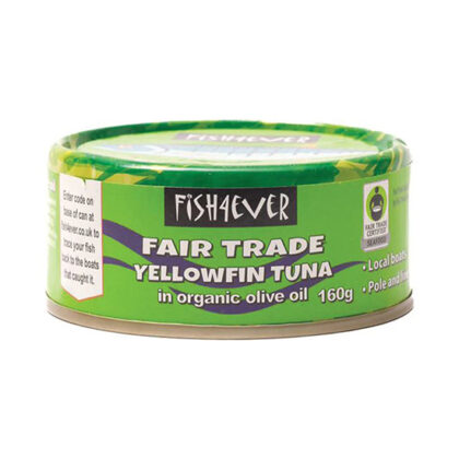 Fish 4 Ever Fairtrade Yellowfin Tuna in Organic Olive Oil 160g