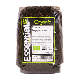 Essential Black Peppercorns Organic 500g