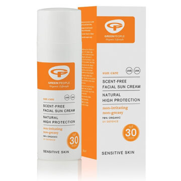 Green People Scent Free SPF 30 Facial Sun Cream Organic