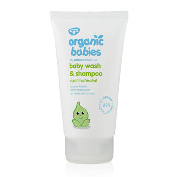 Organic Babies Baby Wash and Shampoo Fragrance Free 150ml