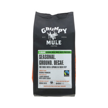 Grumpy Mule Decaffeinated Seasonal Ground Coffee Organic