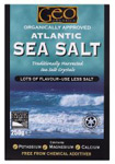 Geo Organics Atlantic Sea Salt Crystals Organic 250g