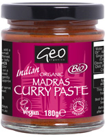 Geo Organics Madras Curry Paste Organic 180g