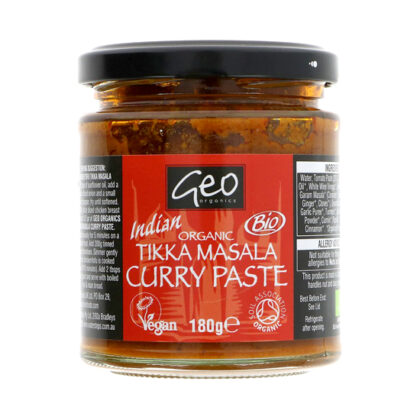 Geo Organics Tikka Masala Curry Paste Organic 180g