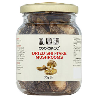 Cooks & Co Dried Shii-Take Mushrooms 30g