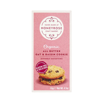 Honeyrose All Butter Oat & Raisin Cookie Organic