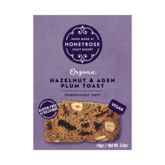 Honeyrose Hazelnut & Plum Toast Organic 110g