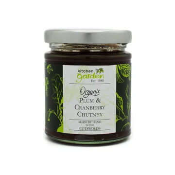 Kitchen Garden Plum and Cranberry Chutney Organic 200g