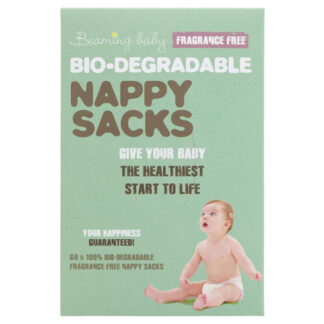 Beaming Baby Biodegradable Nappy Sacks Fragrance Free 60 sacks