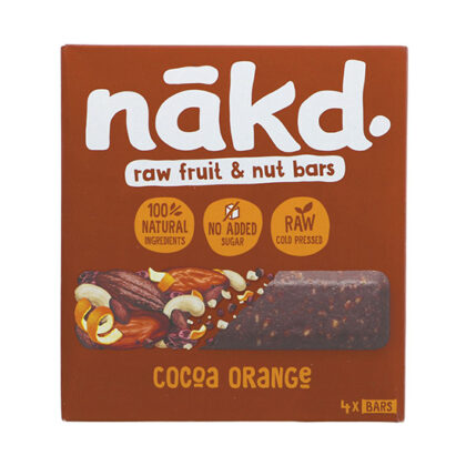 Nakd Raw Cocoa Orange Bars 35g x 4