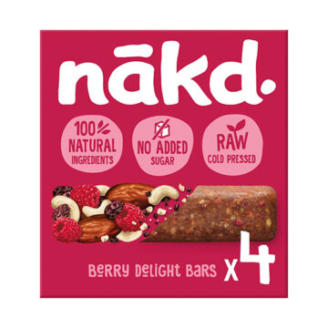 Nakd Raw Berry Delight Bars 35g x 4