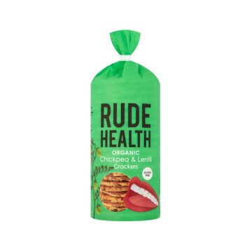 Rude Health Chickpea & Lentil Crackers Organic 120g