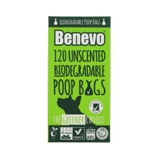 Benevo Unscented Biodegradable Poop Bags 120 Bags