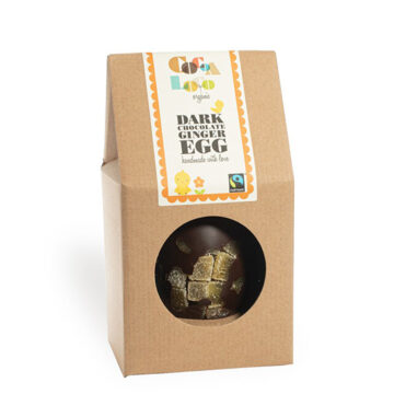 Cocoa Loco Dark Chocolate Ginger Egg Organic