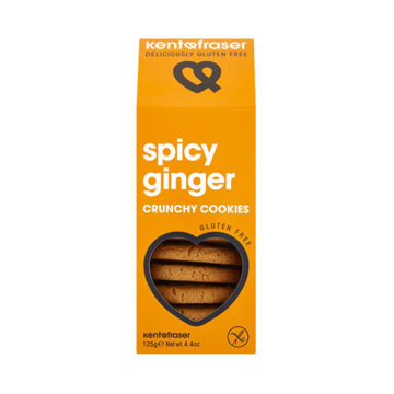 Kent & Fraser Spicy Ginger Crunchy Cookies 125g