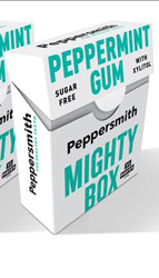 Peppersmith Mighty Box Peppermint Dental Chewing Gum 50g