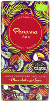 Chocolate & Love Panama Single Origin 80% Dark Organic