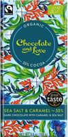 Chocolate & Love Sea Salt & Caramel 55% Dark Chocolate Organic