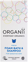 Organii Fresh Foam Bath & Shampoo Sensitve Organic