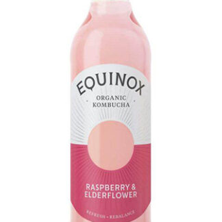 Equinox Kombucha Raspberry & Elderflower Tea Organic 275ml