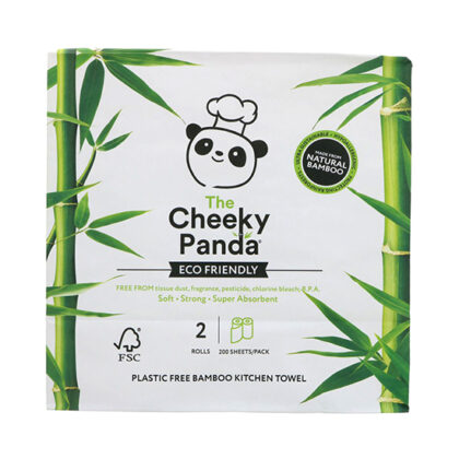 The Cheeky Panda Bamboo Kitchen Towel 2 Rolls