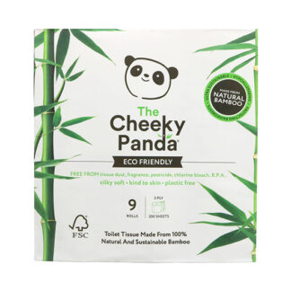 The Cheeky Panda Silky Soft Toilet Tissue 9pack