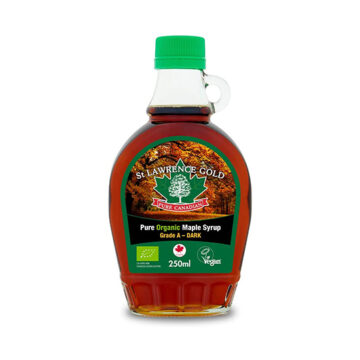 St. Lawrence Gold Canadian Dark Maple Syrup Organic 330g