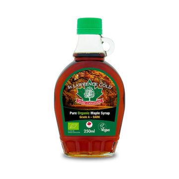 St. Lawrence Gold Canadian Dark Maple Syrup Organic 250ml