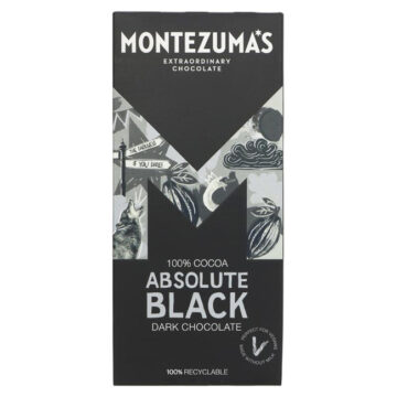 Montezuma’s Absolute Black 100% Cocoa Dark Chocolate 90g