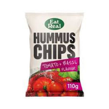 Eat Real Tomato & Basil Hummus Chips 110g