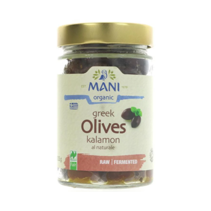 Mani Blauel Greek Kalamon Olives All Natural Organic & Raw