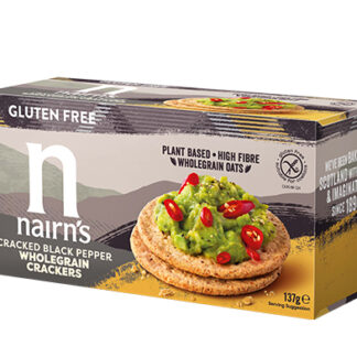 Nairn's Cracked Black Pepper Gluten Free Wholegrain Crackers