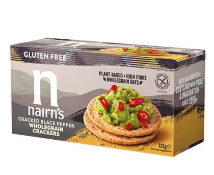 Nairn’s Cracked Black Pepper Gluten Free Wholegrain Crackers