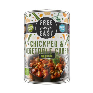Free & Easy ChickPea & Vegetable Curry Ready Meal Organic