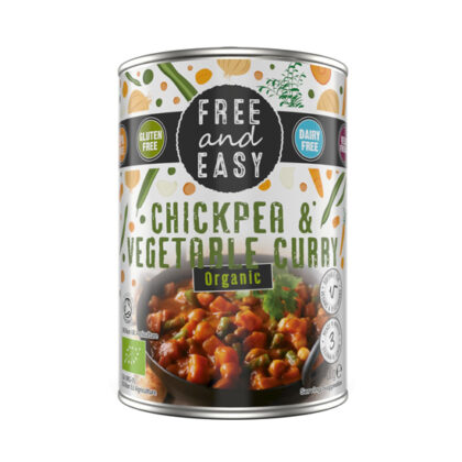 Free & Easy ChickPea & Vegetable Curry Ready Meal Organic