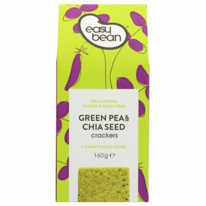 Easy Bean Green Pea & Chia Seed Crackers