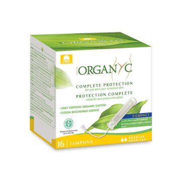 Organyc ‘Regular’ Compact Applicator Tampons Organic 16 pack