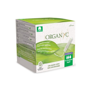 Organyc Super Compact Applicator Tampons Organic 16 pack