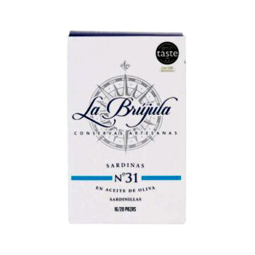 La Brujula Small Sardines in Olive Oil 16 – 20 Pieces