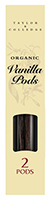 Taylor & Colledge 2 Vanilla Pods Organic