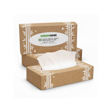 Green Cane Facial Tissues White Soft