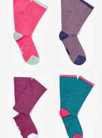 Bam Stripey Luxury Bamboo Socks UK 4 – 7 Barbican