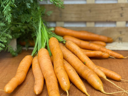 Carrots Bunched with Tops On ~ Organic