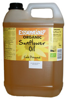 Essential Cold Pressed Sunflower Oil 5lt Organic